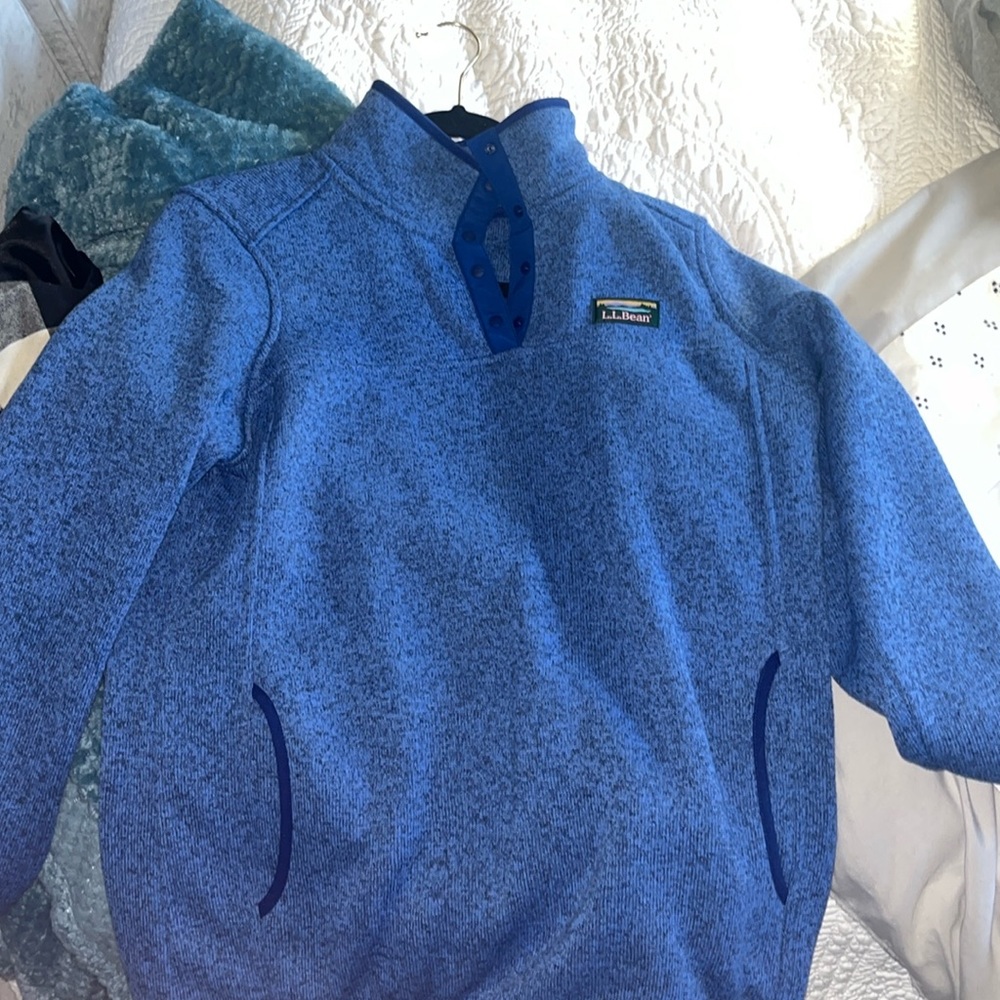 BLUE L.L. BEAN quater zip